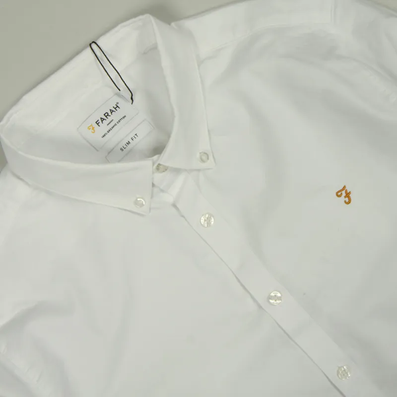 Farah Brewer LS Shirt - White-1